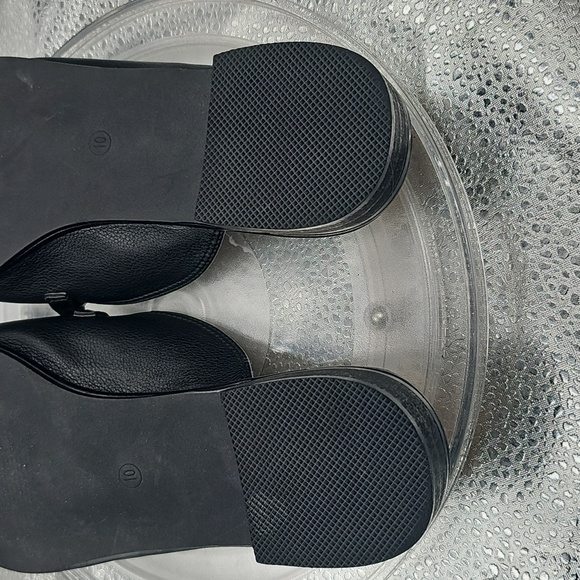 C Black Ermonn MULES Chain Accents Sz 10 - Picture 11 of 11